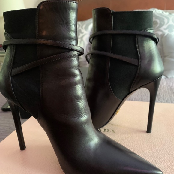 PRADA 100 mm Black Bootie - Picture 3 of 4